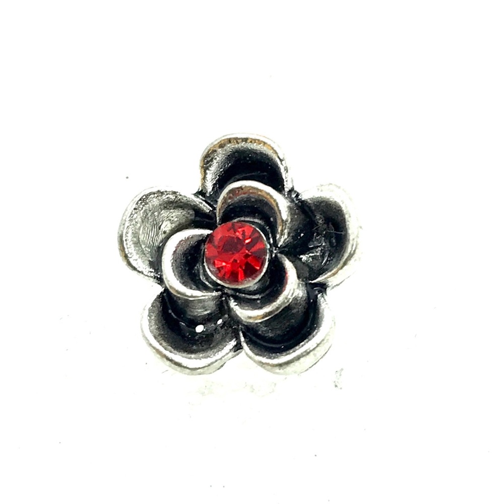 Red Crystal mini snap 12mm ASM